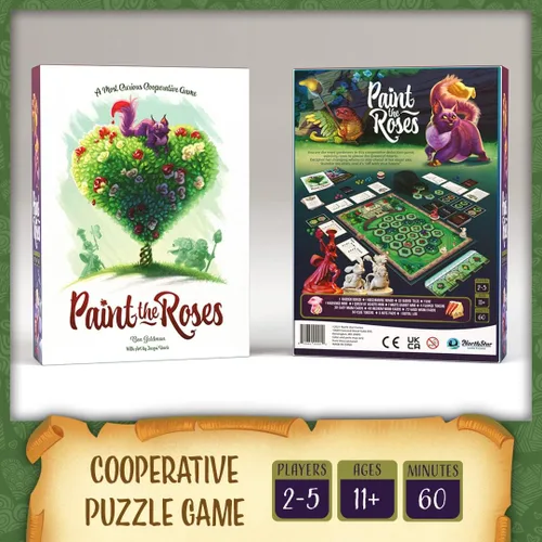 Miniatura 2 de Northstar Game Studio Paint The Roses Juego de mesa Juego de estrategia cooperativa para adultos, adolescentes y familias Juego de rompecabezas