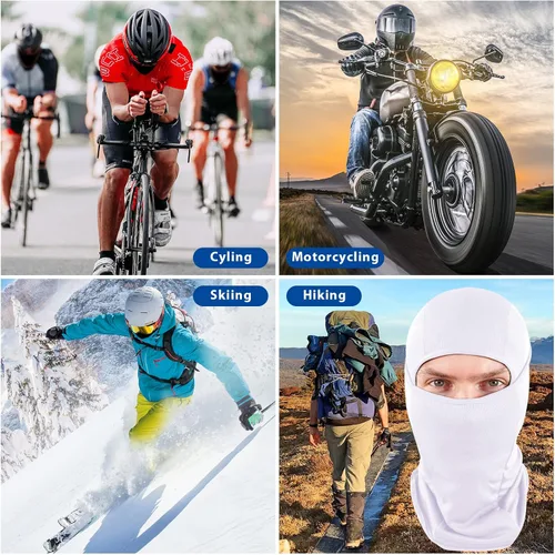 Miniatura 5 de SHEVERCH Máscara de esquí para hombres y mujeres, pasamontañas, transpirable, protección UV, fútbol, correr, montar en motocicleta, ciclismo