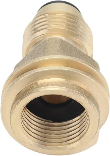 Miniatura 3 de Brass Fittings Adapter Convert POL Valve to QCC‑1 Hose for Gas Grill Cylinder Safe Connection