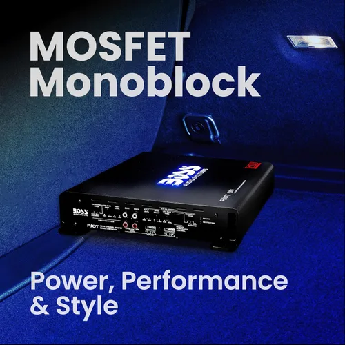 Miniatura 3 de BOSS Audio Systems R3004 amplificador para auto con 4 canales - 1200 W, 2/4 ohmios estables, clase A/B, rango completo, compatible con puente