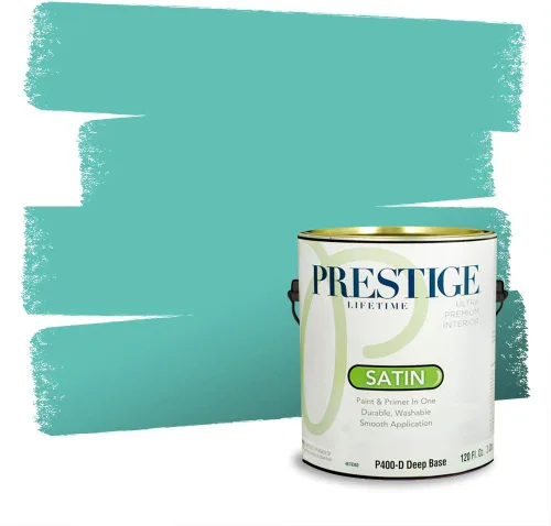 Miniatura 1272 de Pintura Exterior + imprimación PRESTIGE, todo-en-uno, 1 galón, acabado mate, color comparable al Valspar* Royal Gray* VS151-Gris real