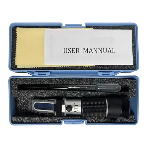 Miniatura 8 de Refractómetro Brix 0-90% con ATC, probador de azúcar de rango ultra amplio de alta precisión, precalibrado y listo para usar, medidor óptico