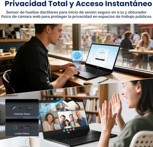 Miniatura 10 de NIMO Portátil para juegos ligeros de 15.6", 8 núcleos AMD Ryzen 7 Pro 6850U 32GB RAM 1TB SSD (Beat i7-1360P hasta 4.7GHz) Radeon 680M 100W Tipo-C