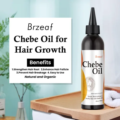 Miniatura 3 de Brzeaf Aceite de Chebe natural para la nutrición del cuero cabelludo y el crecimiento del cabello (6 onzas) - Auténtico polvo chadiano Chebe