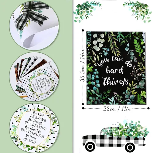 Miniatura 7 de Sepamoon 12 pósteres motivacionales para decoración de aula, carteles de granja, carteles inspiradores de arte de pared, tablón de anuncios