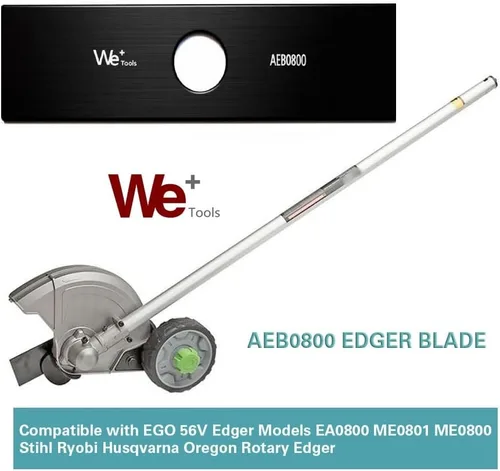 Miniatura 2 de AEB0800 Cuchilla de repuesto para bordeadora EGO 56V modelos EA0800/ME0801/ME0800, negro (paquete de 2)