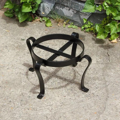 Miniatura 8 de Achla Designs Soporte para macetas de patio, 8 pulgadas de alto, color negro