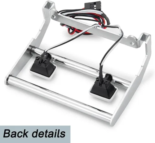Miniatura 4 de MOHERO Parachoques delantero de metal con 2 luces LED para 1/10 TRX4 Bronco RC Crawler accesorios de coche