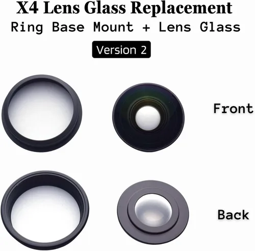Miniatura 2 de [1 Pza] Vidrio de Lente de Cámara de Repuesto para Insta360 ONE X2, Pieza de Reparación de Lente de 360° Compatible con Accesorios de Cámara