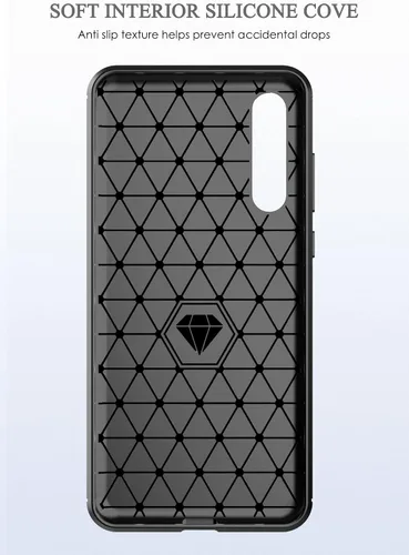 Miniatura 6 de Asuwish Funda para Huawei P20 Pro con protector de pantalla de vidrio templado y accesorios para celda, delgada y suave goma de silicona TPU