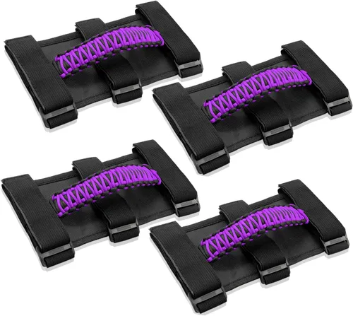 4x asas de agarre de barra enrollable para Jeep Wrangler YJ TJ JK JKU JL JLU Sports Sahara Freedom Rubicon Unlimited X Gladiator JT 1955-2022 UTV