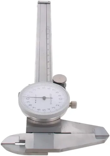 Miniatura 2 de Utoolmart Vernier Pinza 5.906 in X 0.001 in Acero al carbono endurecido herramienta de medición de pinza cromada para mediciones de precisión