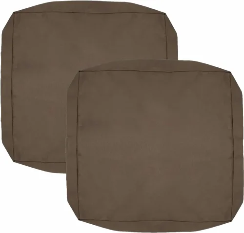 Miniatura 19 de FLYMEI Patio Cushion Covers 16x16x2.5 Waterproof Outdoor Cushion Cover Replacement 1Packs Outdoor Seat Cushion Slipcover for Rattan Chair Sofa, Beige