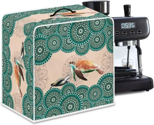 Miniatura 11 de DISNIMO Cubierta antipolvo para cafetera de mariposa azul, fundas para máquina de hacer café de cocina con mango superior, cubierta