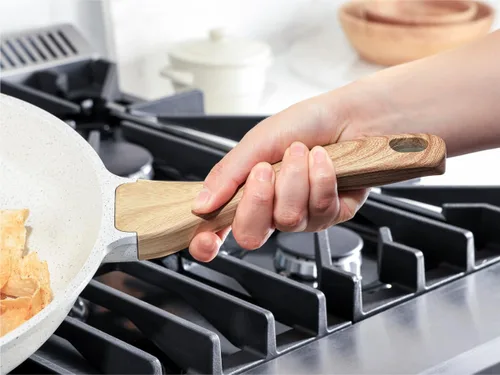 Miniatura 7 de SENSARTE Sartén antiadherente de cerámica para saltear de 12 pulgadas, 5QT, sartén para freír profundamente no tóxica con tapa, utensilios de cocina