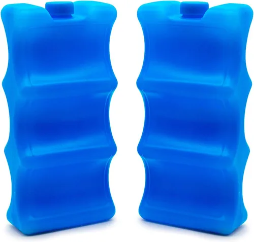JMEXSUSS Paquetes de hielo reutilizables para almacenamiento de leche materna, bolsa enfriadora, desayuno, almuerzo, biberones (paquete de 2)