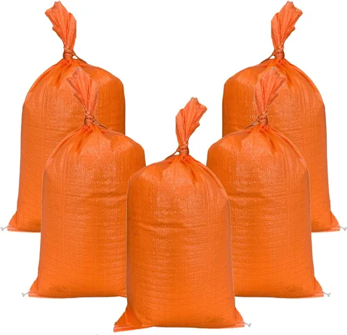 Miniatura 11 de AK TRADING CO. Sacos de arena de polietileno de 14 x 26 pulgadas con protección UV y lazos integrados, barrera de agua de inundación, bolsas de Verde