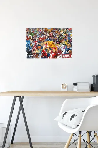 Miniatura 6 de Trends International Marvel Comics - Póster de pared de The Marvel Lineup 2023, 14.72 x 22.37 pulgadas, paquete de póster premium y alfiler