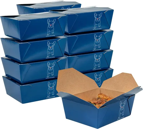 Miniatura 78 de Restaurantware Bio Tek - Cajas para llevar de 30 onzas, 200 loncheras para llevar, cierre de tabulación, resistentes al calor, desechables, de papel