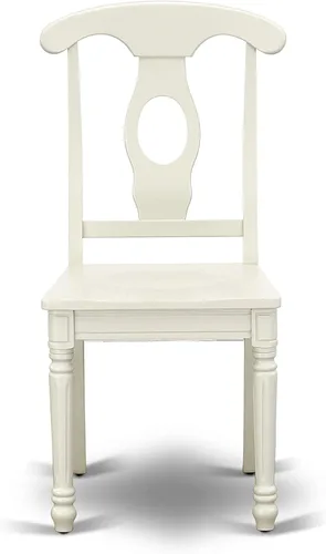Miniatura 7 de East West Furniture AVKE5-LWH-W - Juego de muebles de comedor de 5 piezas, incluye una mesa de cocina ovalada con hojas de mariposa y 4 sillas
