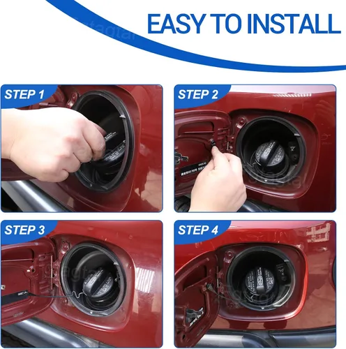 Miniatura 5 de Tapa de llenado de gas de repuesto compatible con Toyota FJ Cruiser 2007-2021, tapas de depósito de combustible de repuesto, tapa de depósito