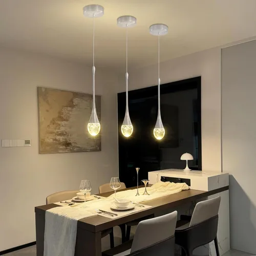 Miniatura 22 de ykolupty Candelabro Moderno de 138'', 20 Luces, Lámpara Colgante Moderna Negra, Candelabro Grande para Escalera, Vestíbulo, Sala de Estar, Negro