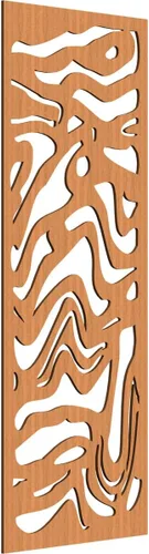 Miniatura 104 de 9 3/8"W x 24 3/8"H x 1/4"T Northfield Decorativos Paneles de Pared de Madera Calado, Abedul