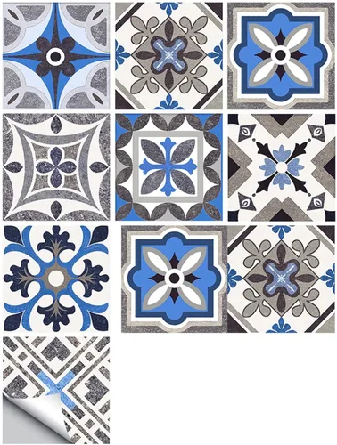 Miniatura 15 de 10 pegatinas decorativas autoadhesivas para azulejos, impermeables, para dormitorio, baño, escalera, decoración del hogar
