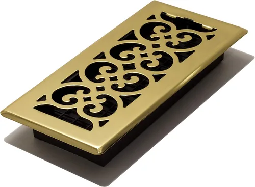 Miniatura 18 de Placa embellecedora cromada Decor Grates con ornamento Acabado cepillo níquel (Brushed Nickel Finish)