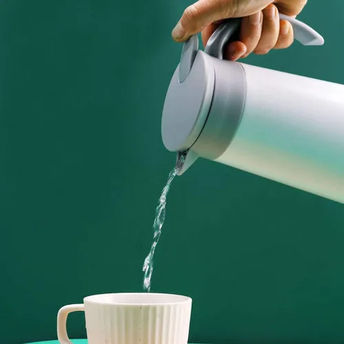 Miniatura 4 de Jarra térmica para café, tetera aislante de acero inoxidable, doble pared aislada al vacío, dispensador de café, té y bebidas para café, leche y té