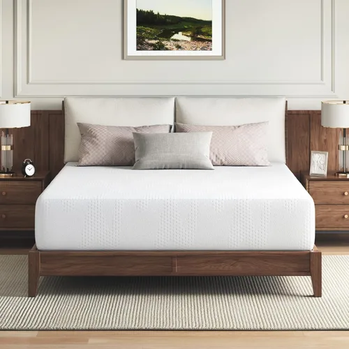 Miniatura 14 de Novilla Colchón tamaño Queen de 5 pulgadas, colchón de espuma viscoelástica de gel para dormir fresco por la noche y aliviar la presión, colchones
