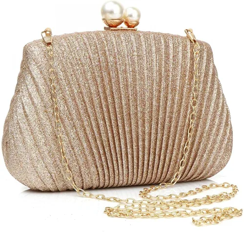 Bolso de mano para mujer, con cuentas de concha, para boda, boda, fiesta de graduación, bolso de hombro