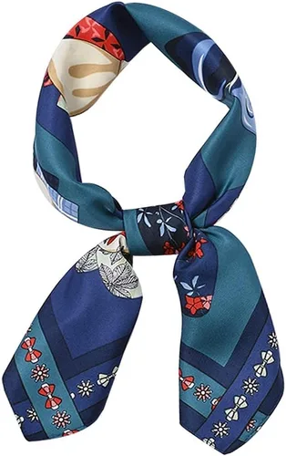 Miniatura 67 de Conjunto de bufanda de poliéster de gasa cuadrada de satén suave y grande para mujer, cuello de cabeza, multiuso, colores sólidos disponibles