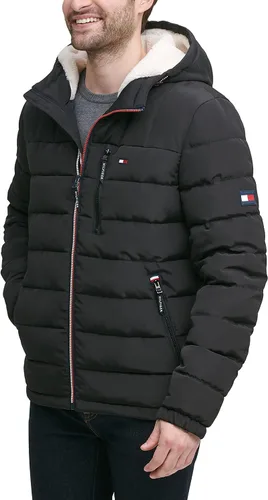 Miniatura 2 de Tommy Hilfiger Men's Midweight Sherpa Lined Hooded Water Resistant Puffer Jacket