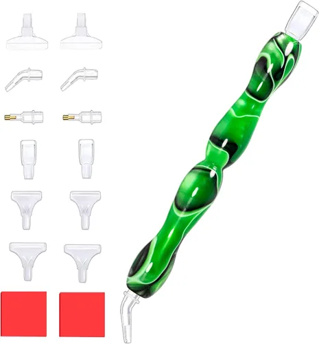 Miniatura 9 de Praise V Do Kit de accesorios de herramienta de bolígrafo de perforación de pintura de diamante, selector de gemas de diamantes de imitación para X
