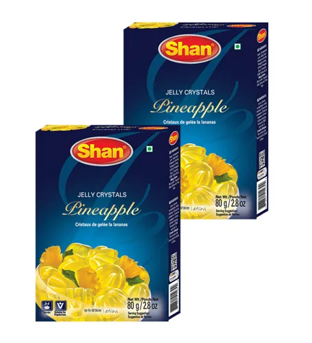 Miniatura 32 de Shan Polvo de crema de mango, 7.05 oz, postre esencial para cualquier ocasión, apto para vegetarianos, bolsa hermética en una caja (paquete de 3)