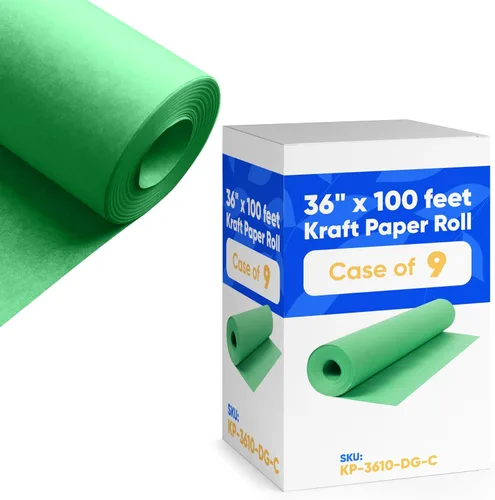 Miniatura 25 de Papel kraft negro de 36 x 1200 pulgadas (100 pies) (caja de 9 rollos), 45 libras de grosor, papel kraft para la escuela, papel de color artístico