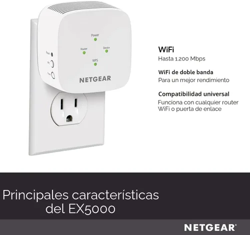 Miniatura 6 de NETGEAR Extensor de rango de malla WiFi (EX5000) - Cubre hasta 1,000 pies cuadrados y 15 dispositivos con amplificador y repetidor de señal