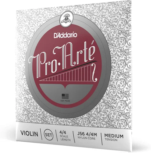 D'Addario J56 4/4M Pro-Arte Cuerdas de violín de nailon, Medium