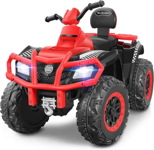ELEMARA 24V 2 Asientos Vehículo Todoterreno Eléctrico para Niños Grandes, Quad Infantil de 4 Ruedas, Vehículo Todoterreno Infantil con 4 Ruedas,