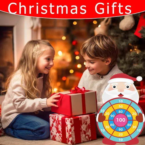 Miniatura 5 de 30” Juguetes de Juegos de Navidad para Niños, Gran Juego de Dardos de Santa Claus, Suministros de Fiesta de Navidad para Interior y Exterior