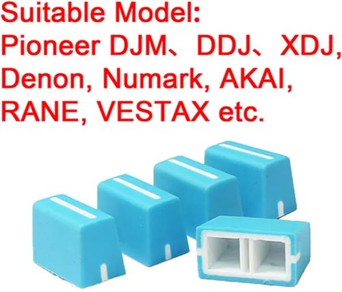 Miniatura 3 de 5 piezas Perillas de Atenuador Universales de Repuesto Tapa de Atenuador Deslizador para Controlador de DJ Mezclador Consola Pioneer Pioneer