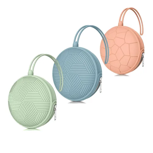 Juego de 3 fundas portátiles para chupetes, bolsa de cubierta para bolsas de pañales, caja de almacenamiento de carro de bebé, fácil de limpiar