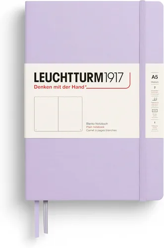 Miniatura 97 de LEUCHTTURM1917 - Cuaderno de tapa dura mediano A5 con 251 páginas numeradas para escritura y diario (verde menta, con puntos)
