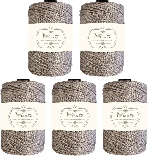Miniatura 20 de Cordón de macramé premium de poliéster 3 mm × 218 yardas, cordón de macramé 100% polipropileno de 3 mm, ideal para crochet, colgadores de pared, 30