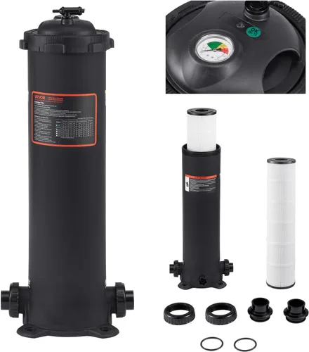 Miniatura 15 de VEVOR Depósito de filtro de piscina Pro 2026 y elemento para piscinas sobre el suelo y enterradas, sistema limpiador grande de 520-525 pies