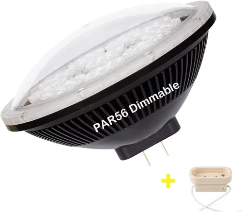 Bombilla LED Par56 regulable suave blanco cálido 2700K-3000K ángulo de haz de 24 ° 120 V MFL GX16D base, 36 W reemplazar 300 W 500 W luz halógena o