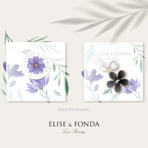 Miniatura 5 de ELISE & FONDA CP109 Puerto de carga USB Anti polvo Plug Little Lily Flower Colgante Teléfono Charm para iPhone 11/XS MAX/XR/X/8 Plus/7/6S/7/SE iPad