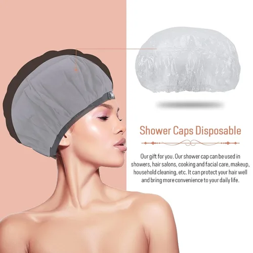 Miniatura 5 de Boloye - Gorro térmico de acondicionamiento profundo de linaza, sin cable, 100% seguro, para microondas, para cuidado del cabello natural y rizado