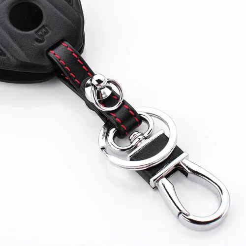 Miniatura 6 de Funda de llave de cuero genuino para BMW Serie 5, Serie 6, GT, Serie 7, 730Li, 740, 740Li, 750Li, 760Li, i8, X3, X4, X5, X6, X7, con pantalla LCD